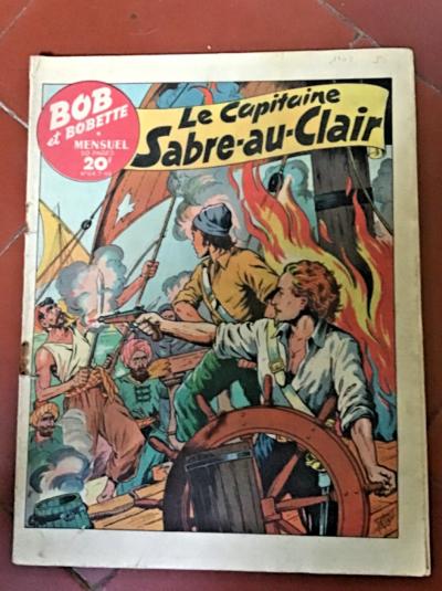 Bob et Bobette mensuel 64. Le capitaine Sabre au clair. RIGOT. 1948