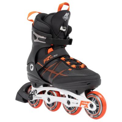 F.I.T. 80 30G0415.1.1.120 Rollers en Aluminium pour Homme Noir-Rouge