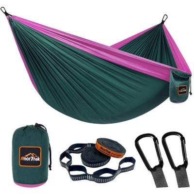 Camping Hammock, hamac de Voyage en Nylon Super l�ger et Portable avec Deux