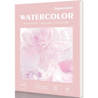 Carnet Aquarelle, A4, 1 Pack, 30 Feuilles Aquarelle Carnets de Dessin, 300gsm...