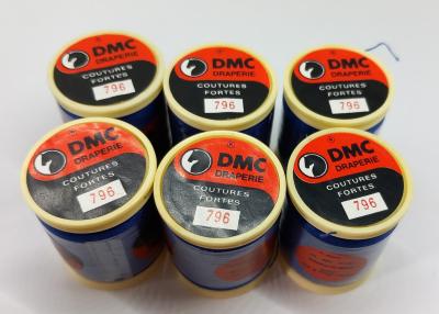 6 Bobines de fil a coudre DMC DRAPERIE coutures fortes 100 m�tres N�796 BLEU
