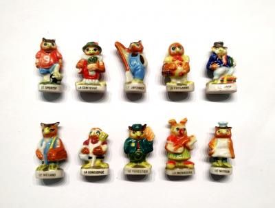 S�rie compl�te de f�ves LES CHOUETTES I 1997 PETITES FEVES   196