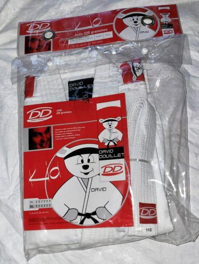KIMONO ENFANT COMPLET MARQUE DAVID DOUILLET TOILE COTON 220GR TAILLE 110