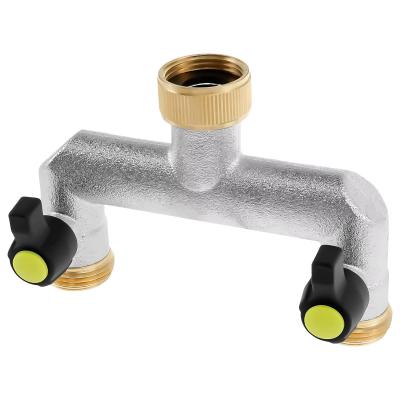 S�parateur De Tuyau D'Arrosage En Alliage De Zinc, 3-4 Pouces, 2 Voies, Connecte