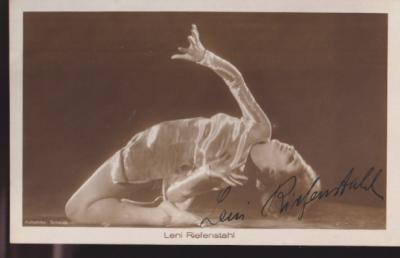 Leni RIEFENSTAHL PHOTOGRAPHIE ORIGINALE 14 9 avec AUTOGRAPHE  2