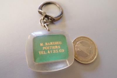 anc porte clef cle key ring CALTEX voiture logo MR BARDIEU POITIERS