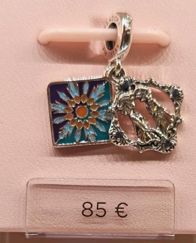 Charm 2 Pendentifs PANDORA World Of Frozen - Reine Des Neiges Disneyland Paris