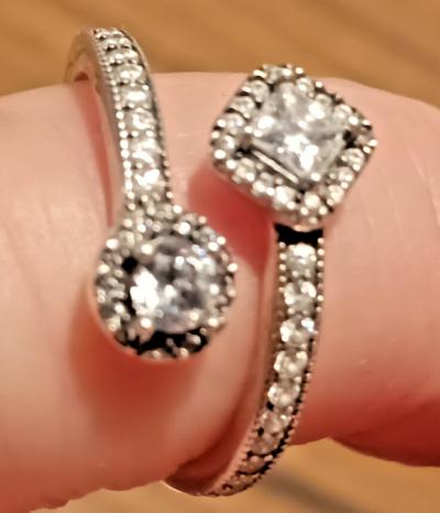 Bague argent Pandora 925 s ALE ZIRCONS6 tr�d bon
