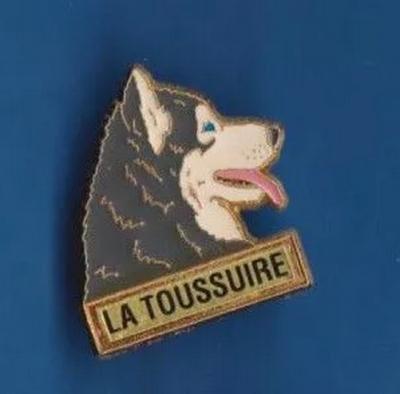 Pin's Chien La Toussuire Husky Dog Zamac Sign� Martineau Saumur Ref 1156