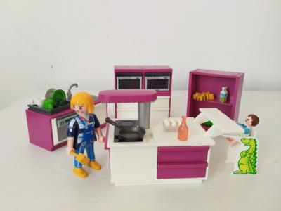 Playmobil Meubles Cuisine Maison Moderne Avec deux Personnages