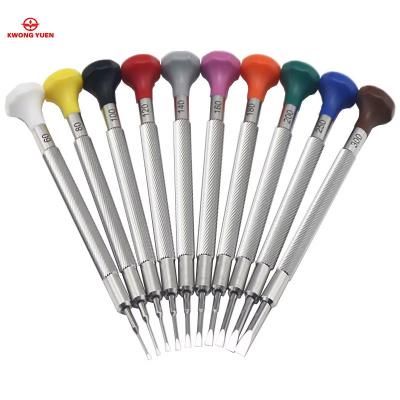 KWONG Yuen Kit D'Outils De R�paration De Montres, Tournevis Tout Acier, Paquet D