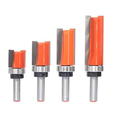 Lot de 4 Fraises � Copier Bois � Tige de 8 mm, Dot�es de Roulements � Billes,...