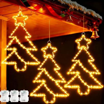 Lumineuse de No�l de Fen�tre, 3 Pi�ces 45 LED Decoration No�l Exterieur � Pile