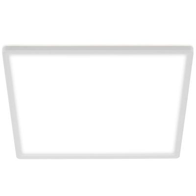Plafonnier LED au design ultra mince en blanc, Luminaire Plafonnier carr� 18W