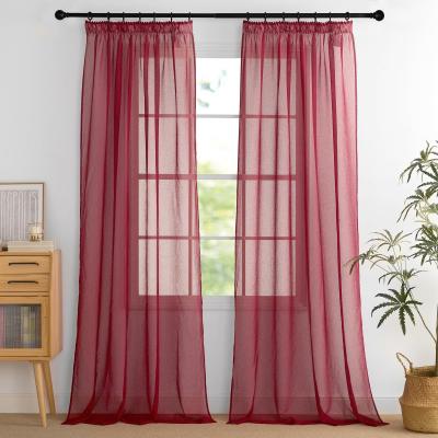 Rideau Voilage  Voilages Rouge Galon Fronceur D�corations Maison Chambre Salo...