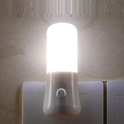 Prise Ue-Us Veilleuses LED Veilleuse Bouton Poussoir Interrupteur Chambre Lampe