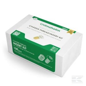 Grimsholm FGP7032 Kit d'inserts filet�s pour ch�ssis de tondeuse robot, 100x