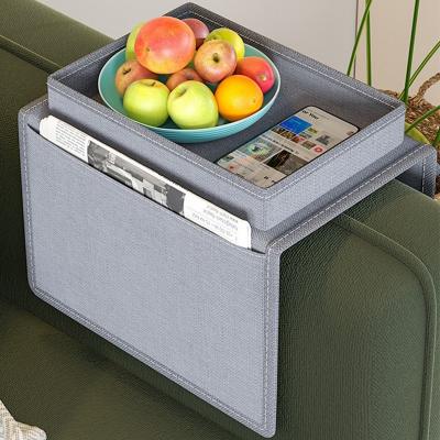 Organisateur Accoudoir Canap� 6 Poches 1 Plateau Sac Suspendu Rangement Design