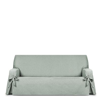 Mini Housse de canap� antitache Chaise Longue Gris Bras Gauche Vue de Face De...