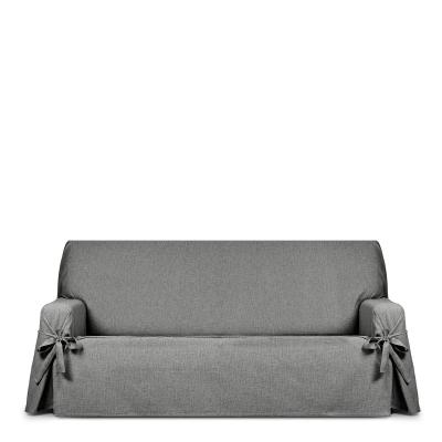 Housse de canap� avec des Rubans antitache 3 Places Gris Design Genna