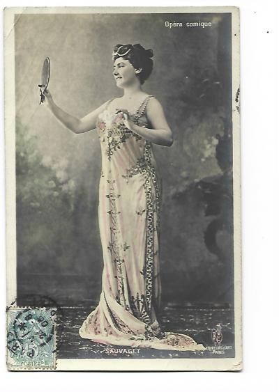 Op�ra Th��tre Femme Artiste 1900 Sauvaget