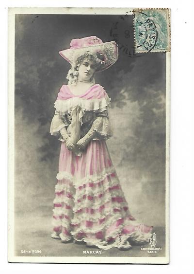 Op�ra Th��tre Femme Artiste 1900 Marcay