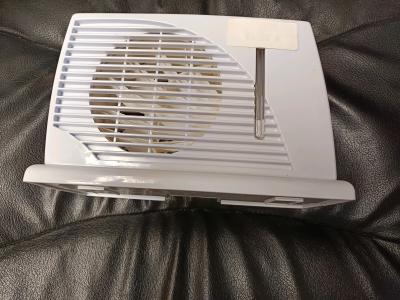 Chauffage soufflant blanc avec thermostat coulissant