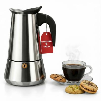 galvxn. Cafeti�re italienne � induction   Inox   6 tasses 300 ml   Compatible...
