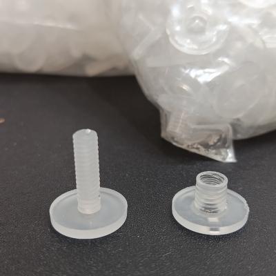 Lot de 220 Vis de reliures en plastique transparent Vis Chicago, ensembles de...