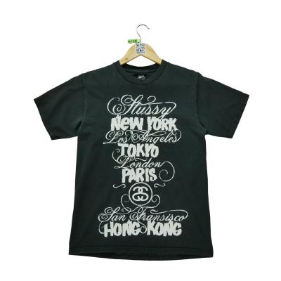 St�ssy T shirt manches courtes x Eric Elms World Tour Homme Taille S #QWE4128