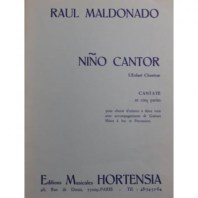 Fl�te guitare chantante Maldonado Raul Nino chanteur l'enfant 1986