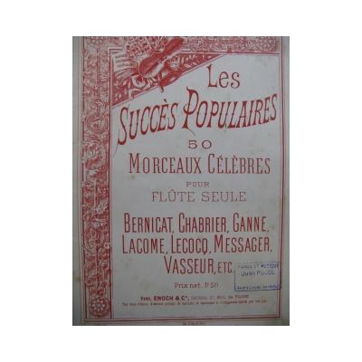 Les succ�s populaires 50 pi�ces pour fl�te solo 1893