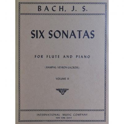 Fl�te pour piano Bach J. S. Six sonates volume 2 1962