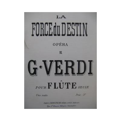 Fl�te d'op�ra Giuseppe Verdi La Force du Destin seule XIX�me