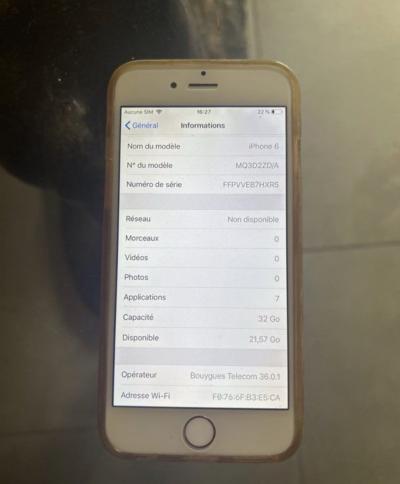iPhone 6 32go
