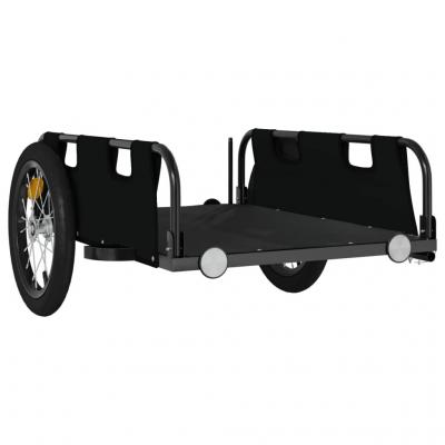Remorque chariot transport de v�lo tissu oxford fer noir Helloshop26 02_0044400