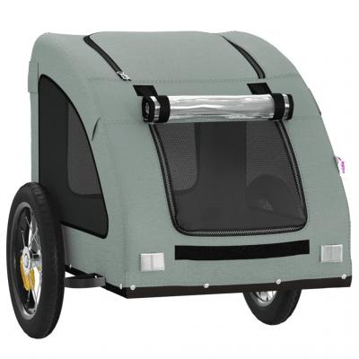 Remorque chariot transport de v�lo pour animaux de compagnie gris Helloshop26 0
