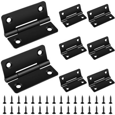 Lot de 8 charni�res pliables 50 x 39 mm en acier inoxydable pour portes en bo...