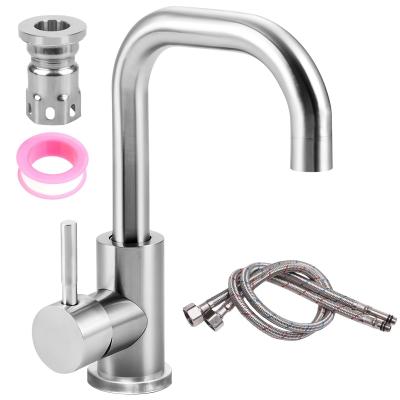 Robinet de salle de bain en acier inoxydable  Rotatif � 360�  Robinet de lava...
