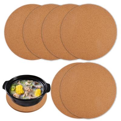 6 Pi�ces Dessous De Plat en Li�Ge �Pais pour Table Chaude, 19cm Dessous De Pl...