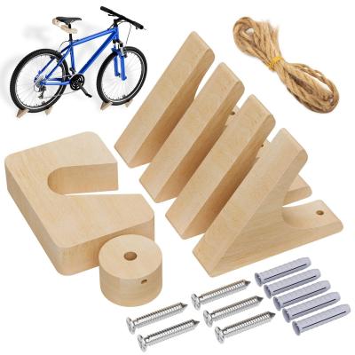 Support mural pour v�lo, en bois, avec capacit� de charge de 50 kg, pour v�lo...