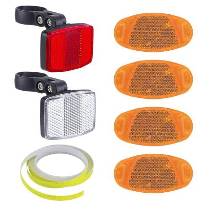 Catadioptre V�lo 6 Pi�ces Yeux De Chat R�flecteur Avant et Arri�re, Pour V�lo...