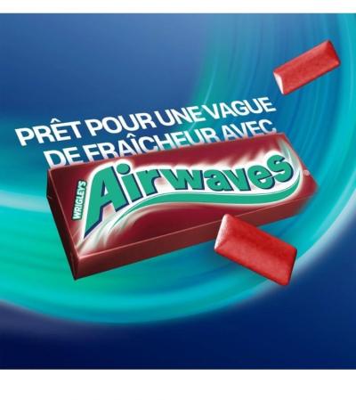 Chewing Gum Sans Sucre  Go�t Cool Cerise  5 Paquets de 10 Drag�es  70g