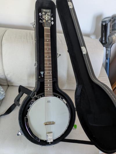 Banjo Tennessee 6 Cordes (Banjo Guitare)   �tui Rigide   Excellent �tat
