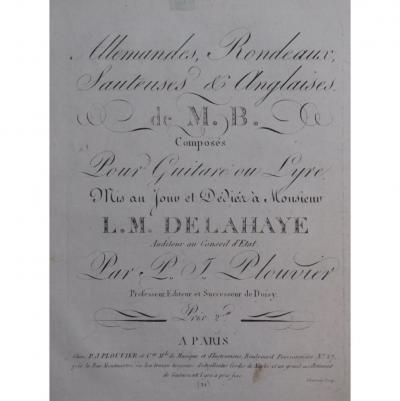 Plouvier P. J. German Round Jumping English Guitars Ca1830