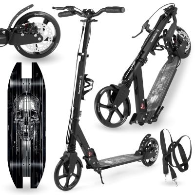 Trottinette � Deux Roues pour Jeunes Adultes  avec Amortisseur  Skyline  Noir...
