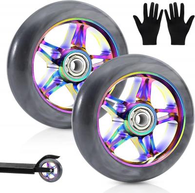 Roues de Trottinette 110 mm, 2 Pi�ces Roue Trottinette, Roues de Scooter, Rou...