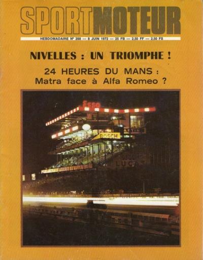 SPORT MOTEUR 288 1972 MORRIS MARINA 1800 TC La RANGER GP BELGIQUE 24H DU MANS