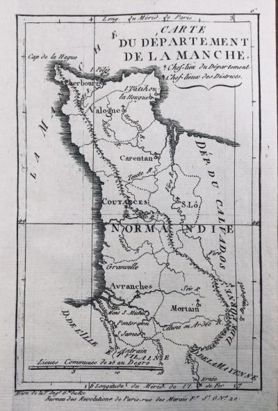 La Mangas 1791 Saint Vaast Tatihou La Hague Avranches Mortain Granville James