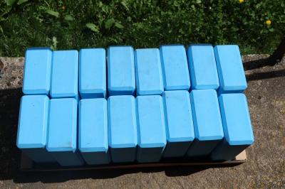 Lot de 16 briques bleues en mousse EVA pour Yoga-Fitness